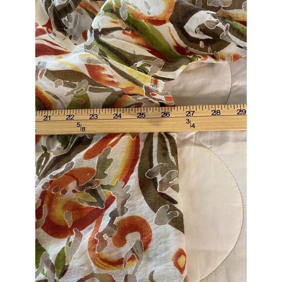 Alfred Dunner Plus Size 22W Women's Floral Sheer Layered Blouse Rayon Nylon - Picture 9 of 10